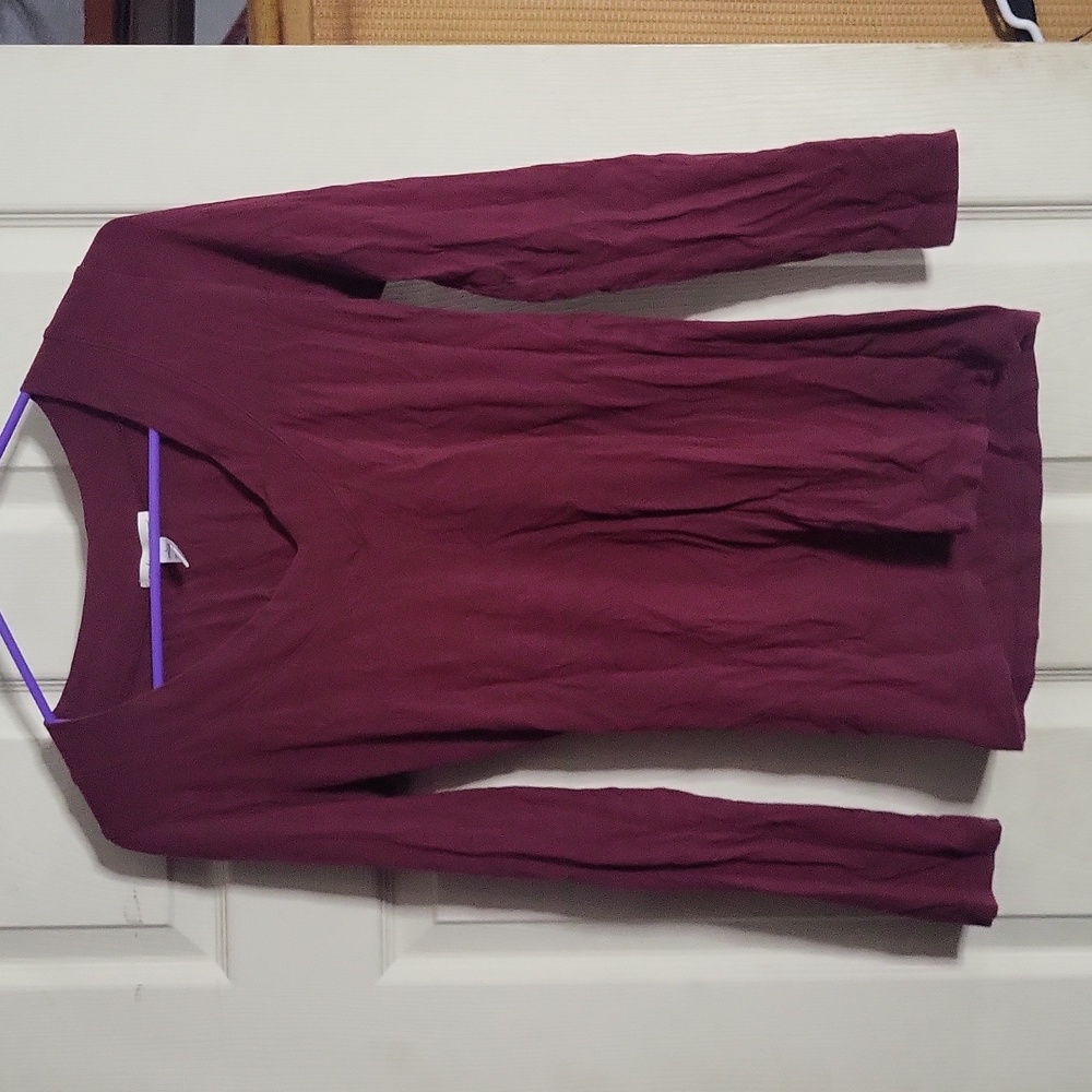 Ambiance long sleeve, L, burgundy